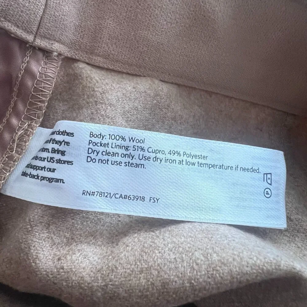 NWT Eileen Fisher Honey Ankle Wool Lantern Pants Women's Size XXS